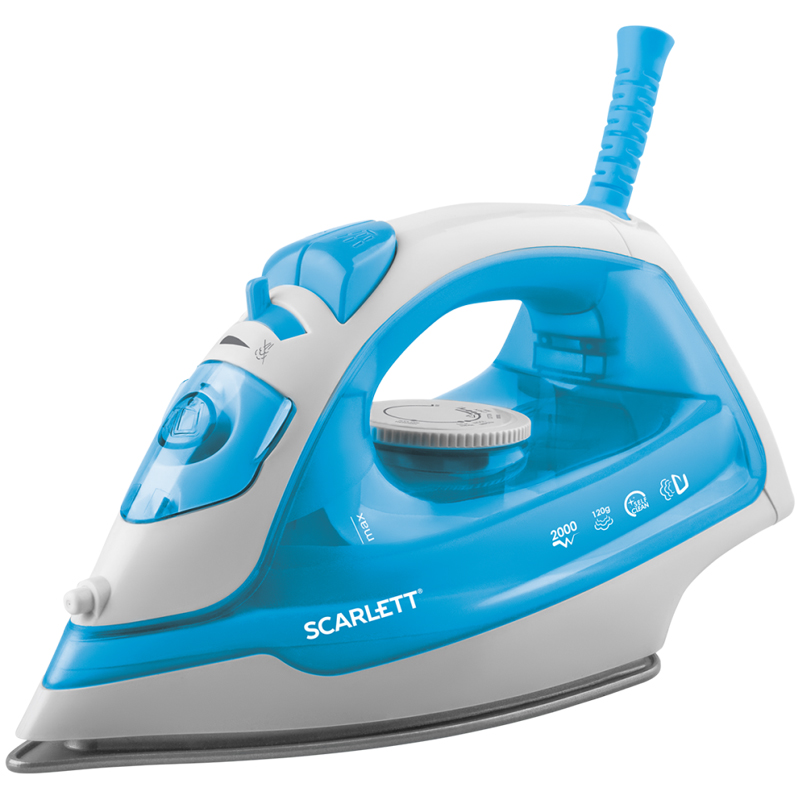 Утюг Scarlett SC-SI30P12, 2000Вт, антипригарное покрытие, самоочистка