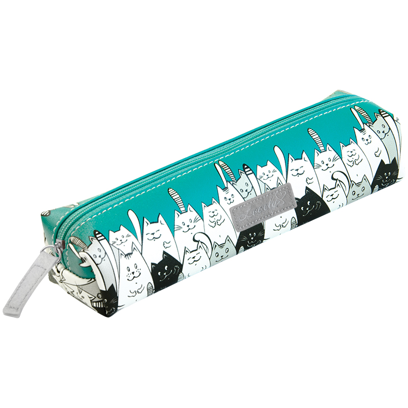 Пенал-косметичка 210*60*45 Berlingo "Cats"