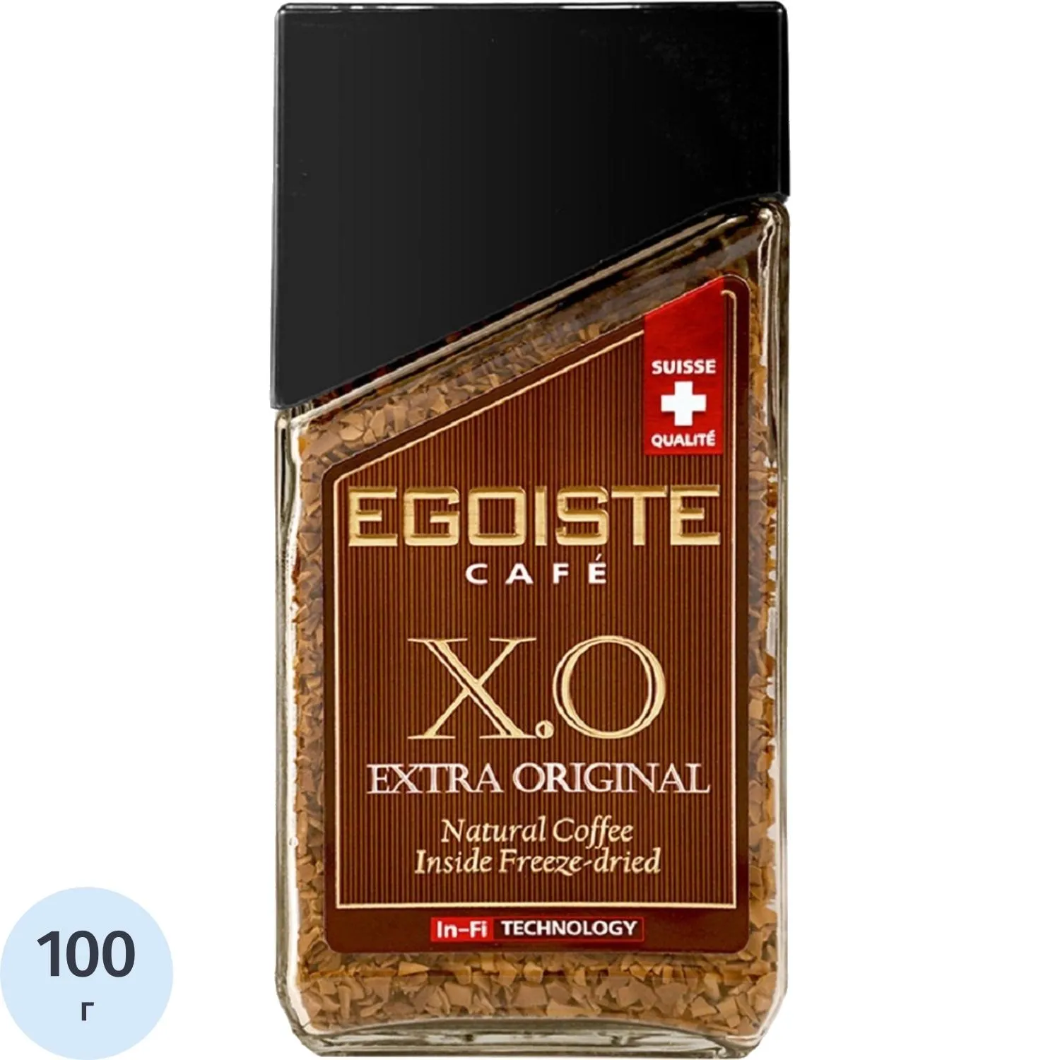 Кофе EGOISTE  X.O. Extra Original растворимый, 100г стекло