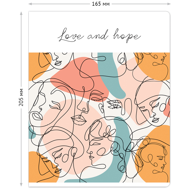 Тетрадь 48л., А5, клетка ArtSpace "Стиль. Love and hope"