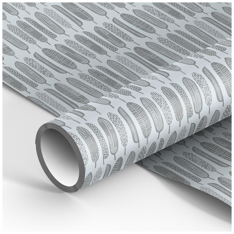 Упаковочная бумага глянц. 70*100см, MESHU "Grey mood", 90г/м2
