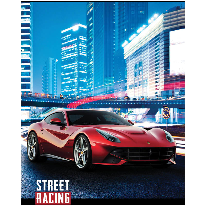 Тетрадь на кольцах А5 120л. 7БЦ "Street racing"