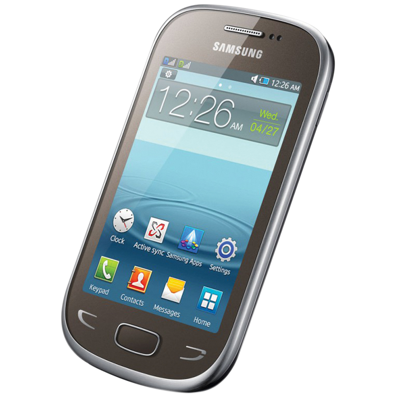 Мобильный телефон Samsung GT-S5292 Star Deluxe Duos коричневый моноблок 2Sim 3.5" WiFi BT