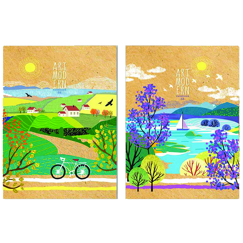 Бизнес-блокнот А6, 64л., ЛАЙТ, BG "Art modern", матовая ламинация