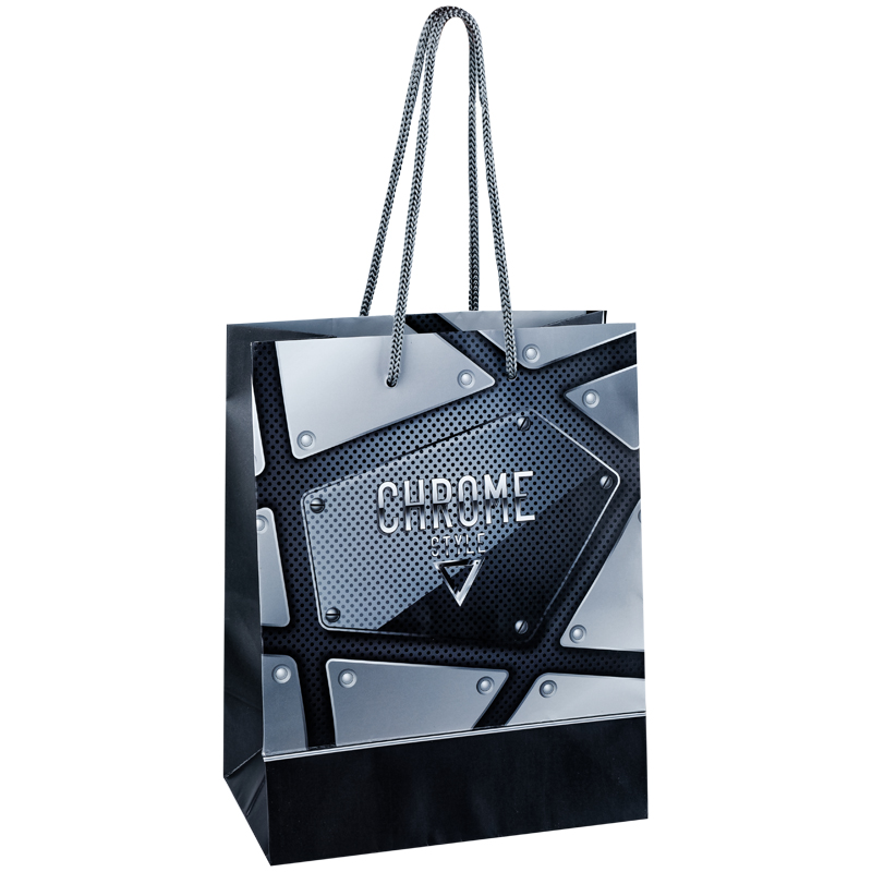 Пакет подарочный 18*23*10см ArtSpace "Chrome", ламинированный