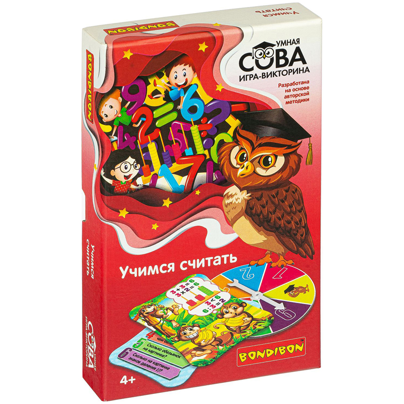 Игра-викторина Bondibon "Умная Сова. Учимся считать"