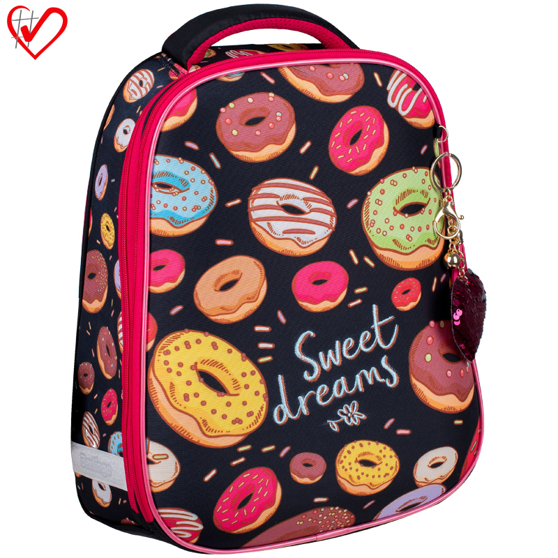Ранец Berlingo Expert "Sweet donuts" 37*28*16см, 2 отделения, 1 карман, анатомическая спинка