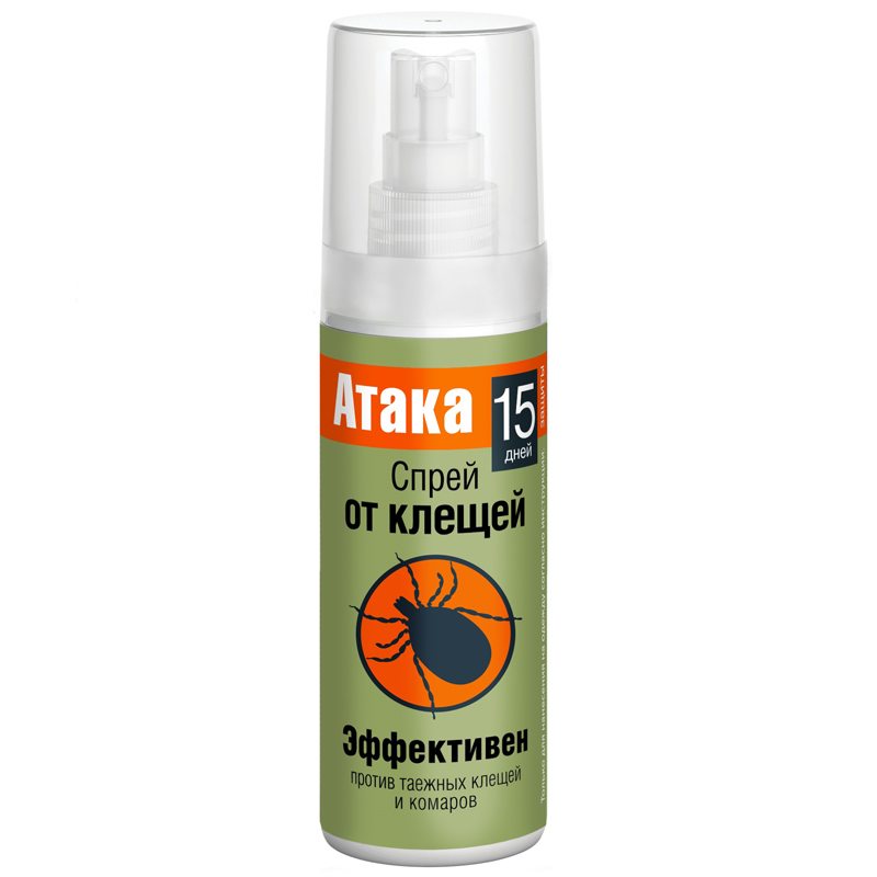Спрей от клещей Атака, 100мл