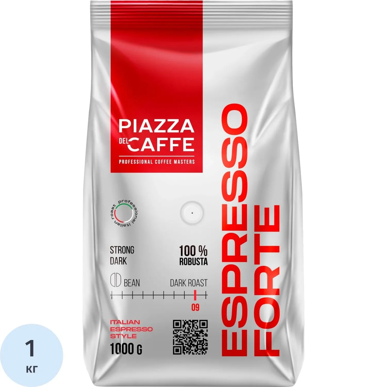 Кофе Piazza Del Caffe Espresso Forte в зернах, 1кг
