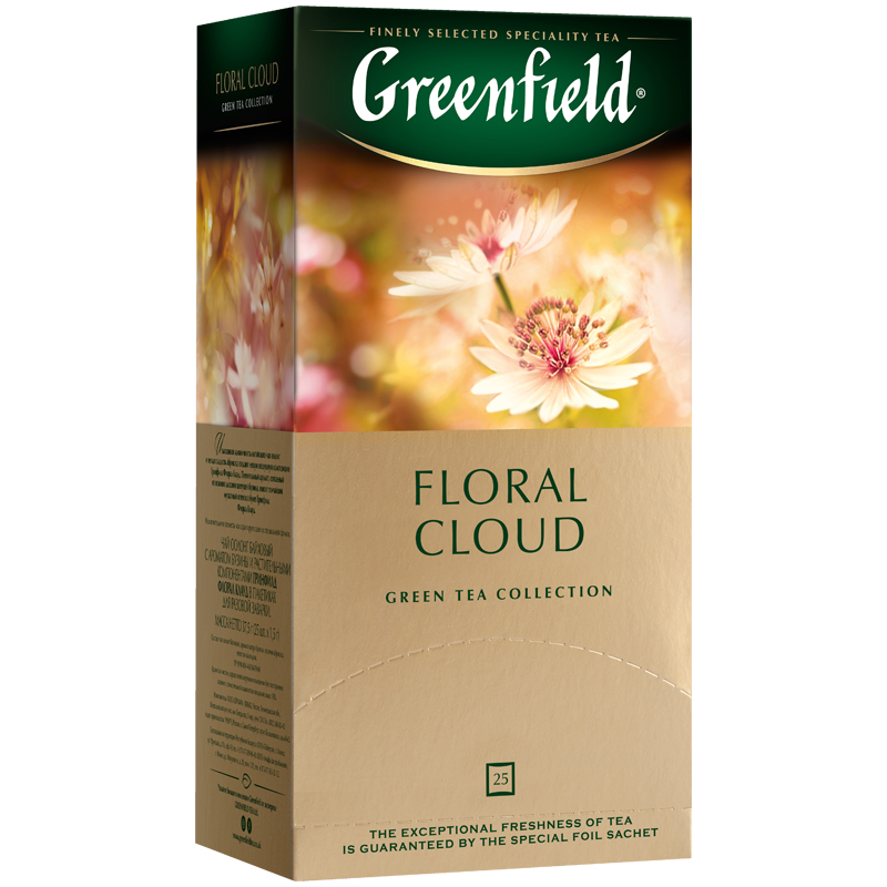 Чай Greenfield "Floral Cloud", 25 фольг. пакетиков по 1,5г