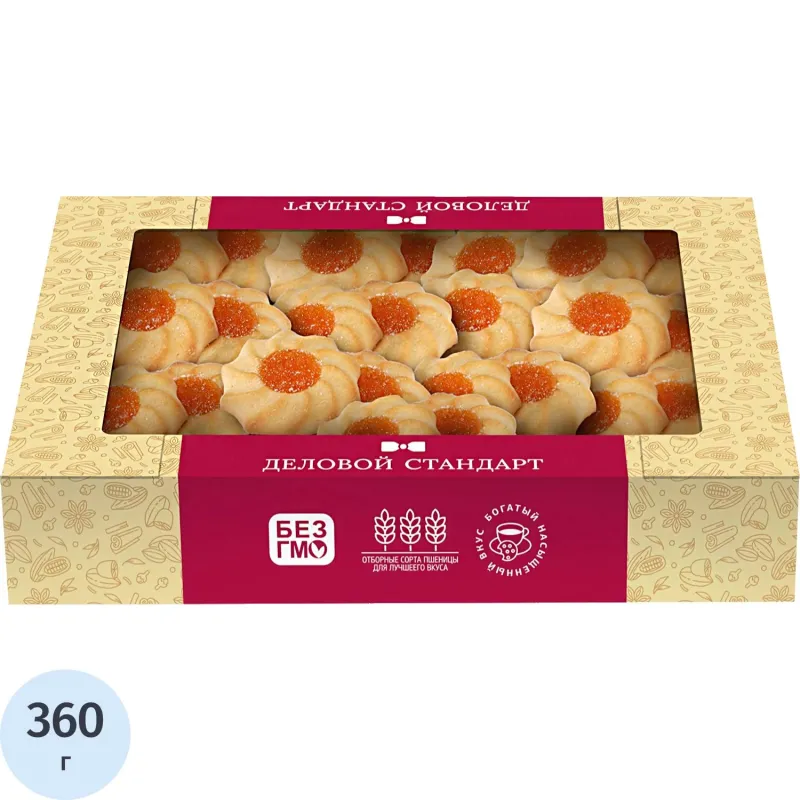 Печенье сдобное Деловой Стандарт Курабье, 360г