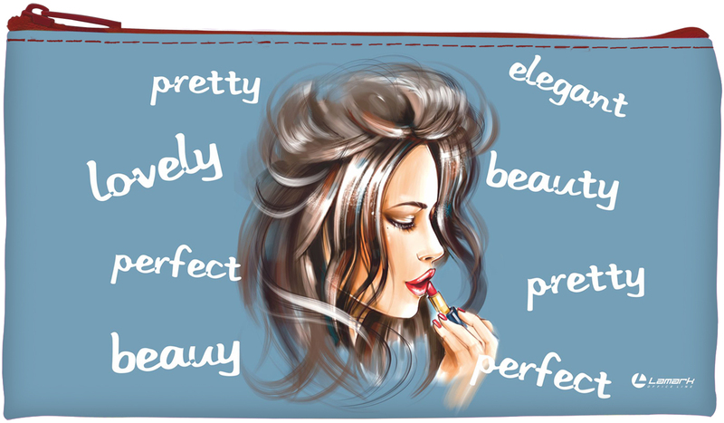 Косметичка Lamark MakeUp/Макияж, 1 отделение, на молнии, 19,5х10,5 см