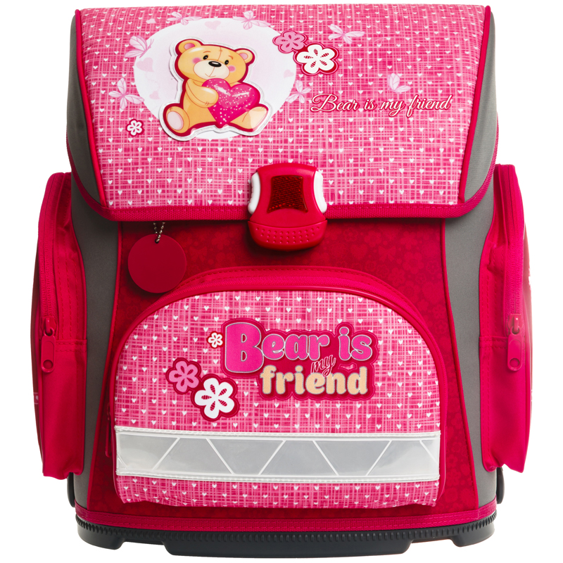 Ранец Optimum "Friendly bear" 37*30*17см, 1 отделение, 3 кармана, анатомическая спинка