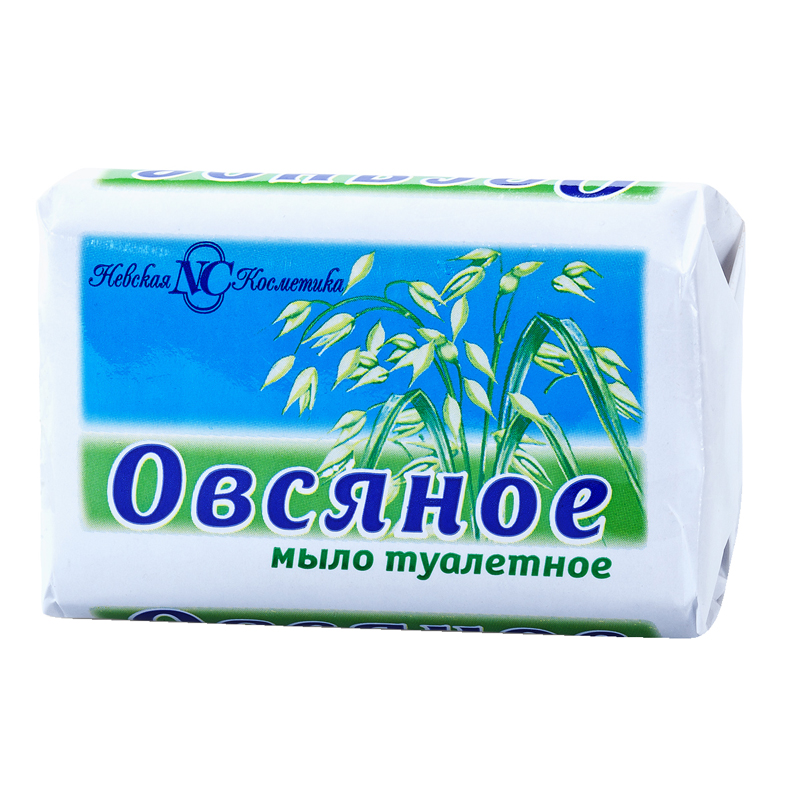 Мыло туалетное Невская Косметика "Овсяное", бумажная обертка, 90г