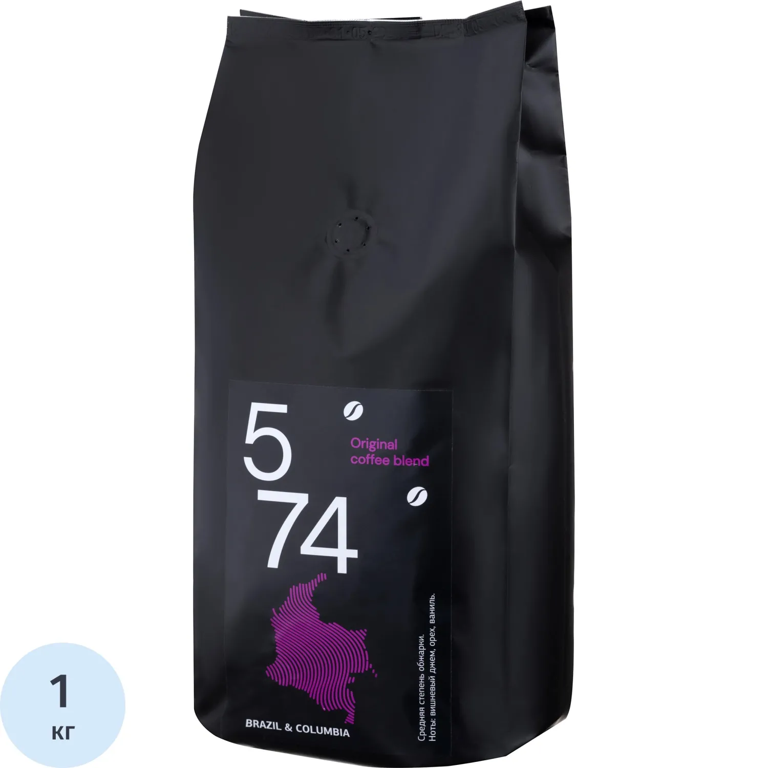 Кофе жареный в зернах5/74Brazil&ColumbiaOriginalcoffeeblend,100%Арабика,1кг