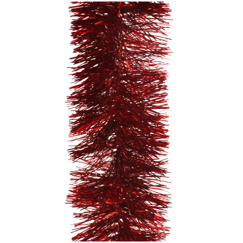 Мишура "Праздничная" красный голография 200*5см