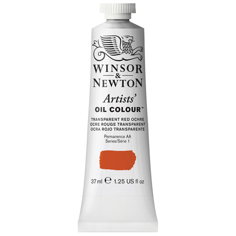 Краска масляная профессиональная Winsor&Newton "Artists Oil", 37мл, прозрачная красная охра
