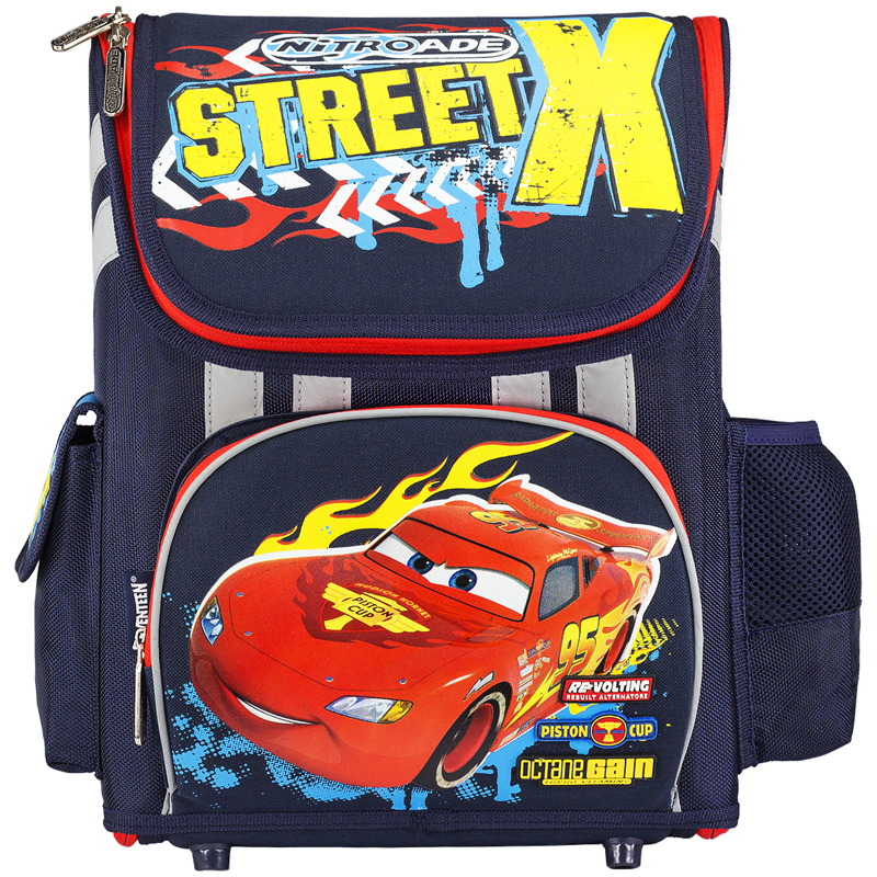 Ранец Академия Групп "Cars", 36*26*17см, 1 отделение, 3 кармана, эргономичная спинка
