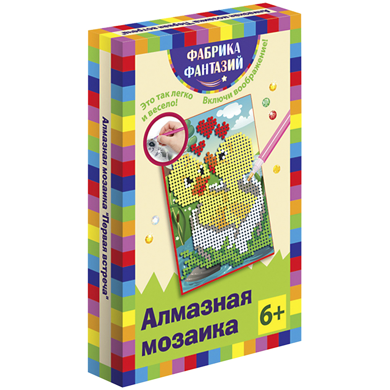 Аппликация из алмазной мозаики 10*15 Фабрика фантазий "Первая встреча"