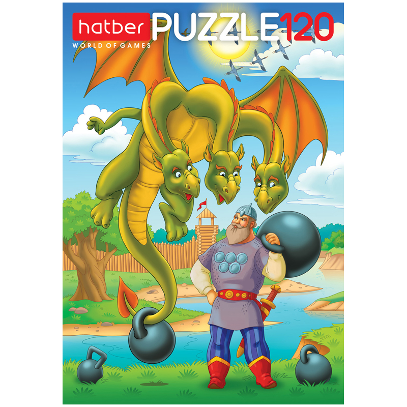 Пазл  120 эл. Hatber "Змей Горыныч"