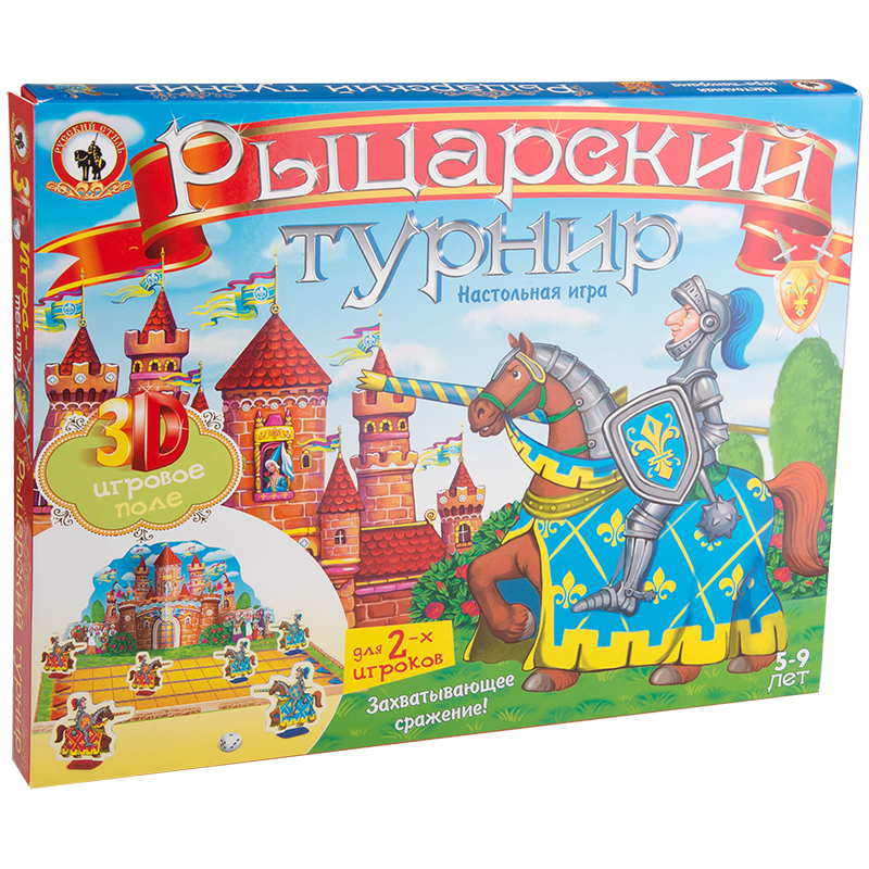 Игра настольная Русский стиль "Театр. Рыцарский турнир", картонная коробка