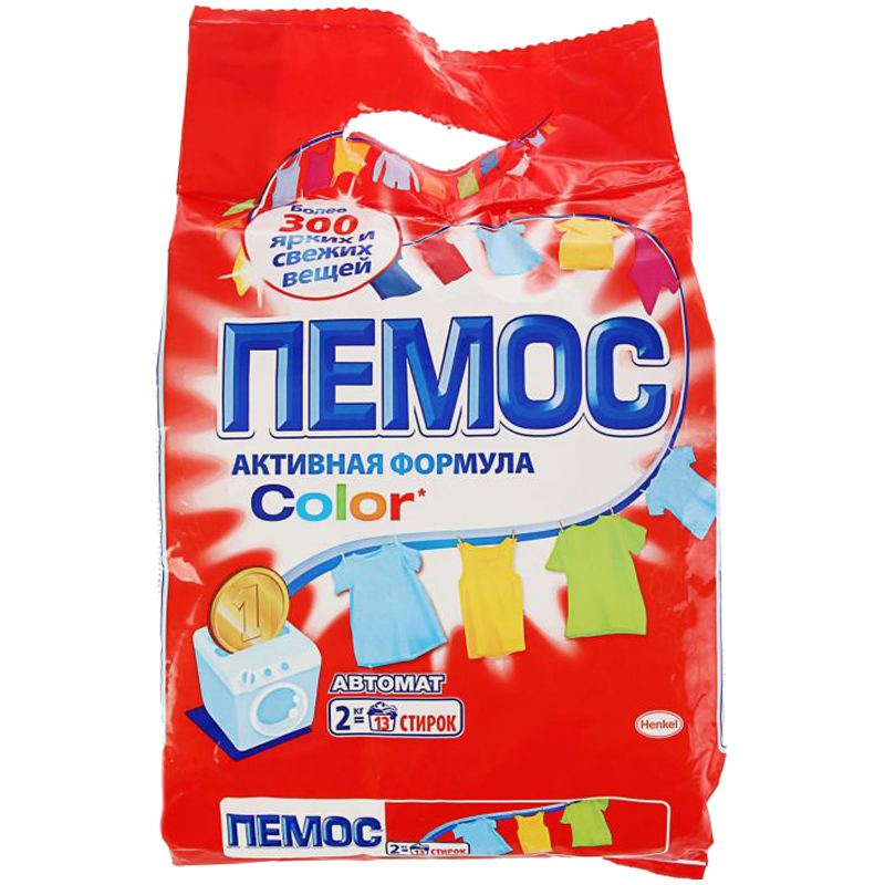Стиральный порошок для машинной стирки Пемос "Color", 2кг