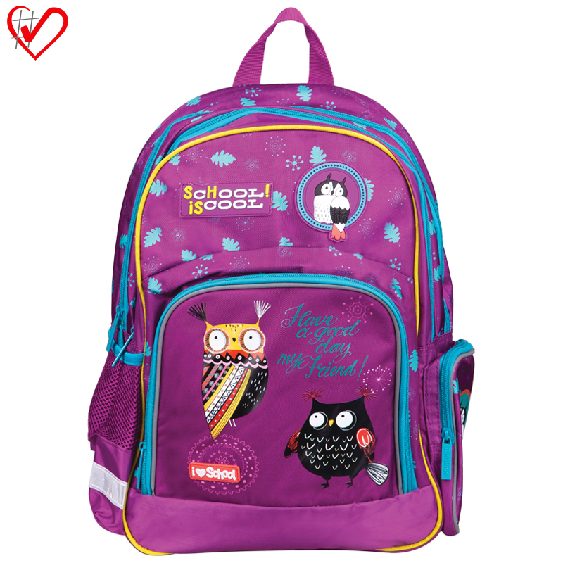 Рюкзак Berlingo Light "Nice owls" 42*28*17см, 2 отделения, 3 кармана, эргономичная спинка