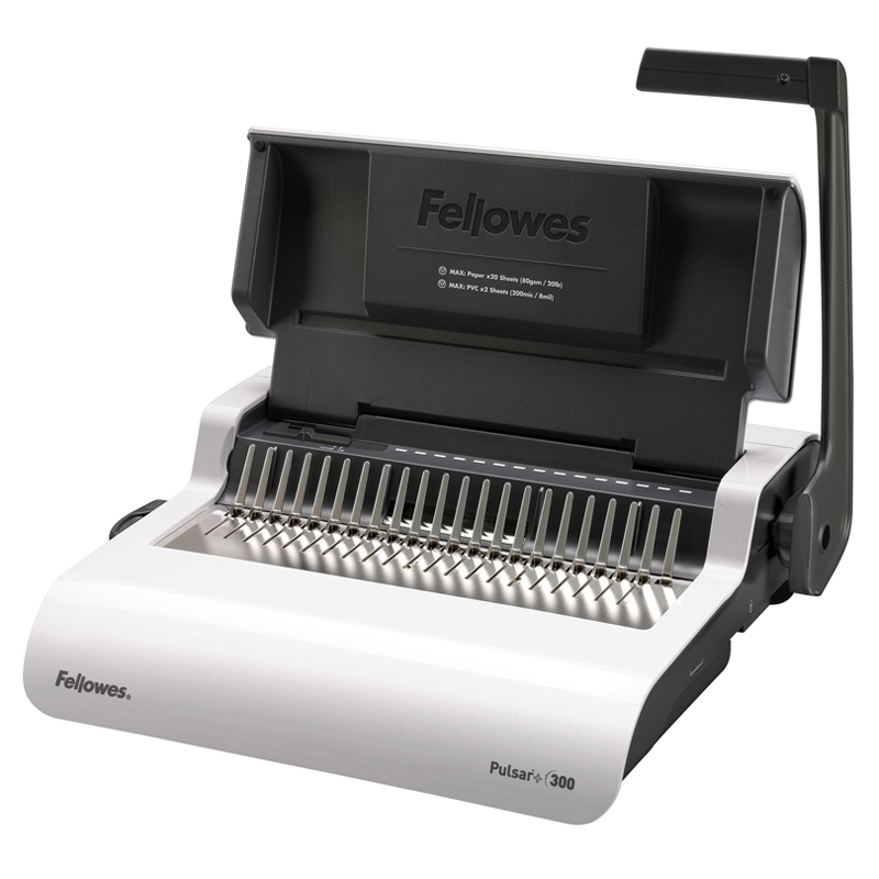 УЦЕНКА - Брошюровщик Fellowes "Pulsar+" пластиковая пружина, перфорация 20л., переплет 300л.