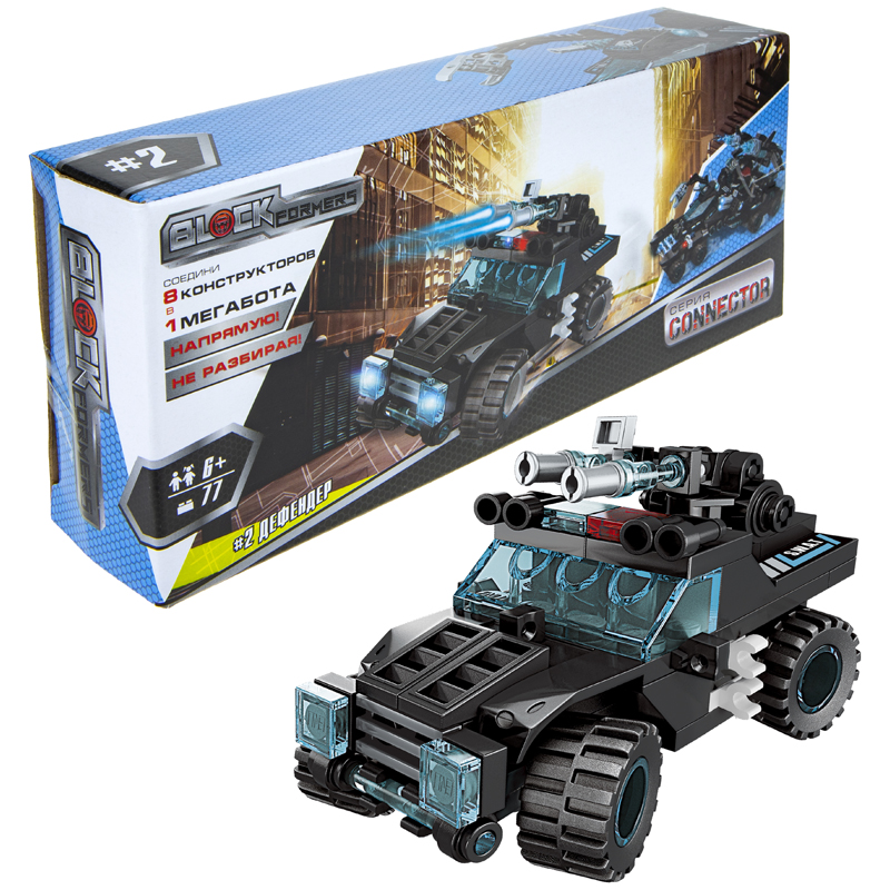 Конструктор пластиковый 1toy "Blockformers Connector. Мегатрансфорсер", ассорти, картонная коробка