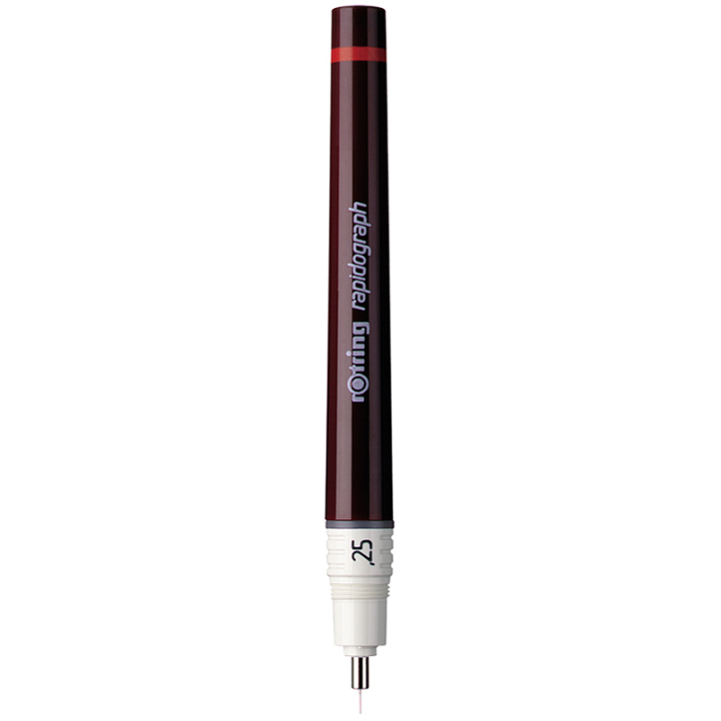 Рапидограф Rotring 0,25мм, пластик. корпус, картридж с чернилами