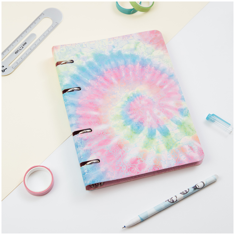 Тетрадь на кольцах А5, 120л., MESHU "Candy color", картон, матовая ламинация, тиснение фольгой