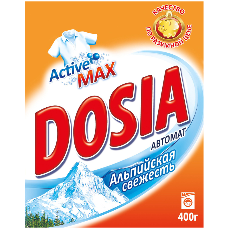 Порошок для машинной стирки Dosia "Automat. Альпийская свежесть", 400г
