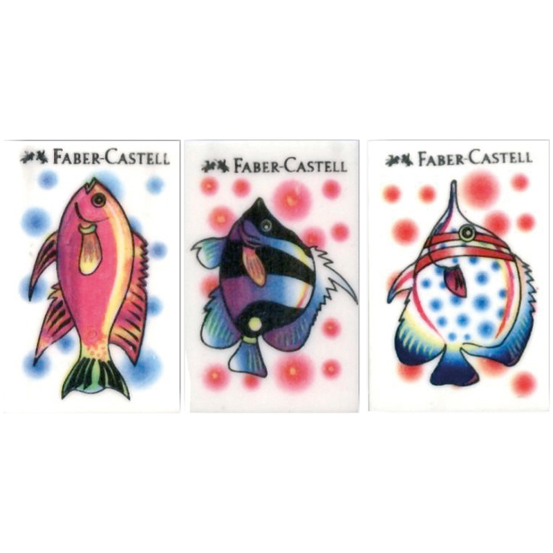 Ластик Faber-Castell "Fish", прямоугольный, 35*23*8мм