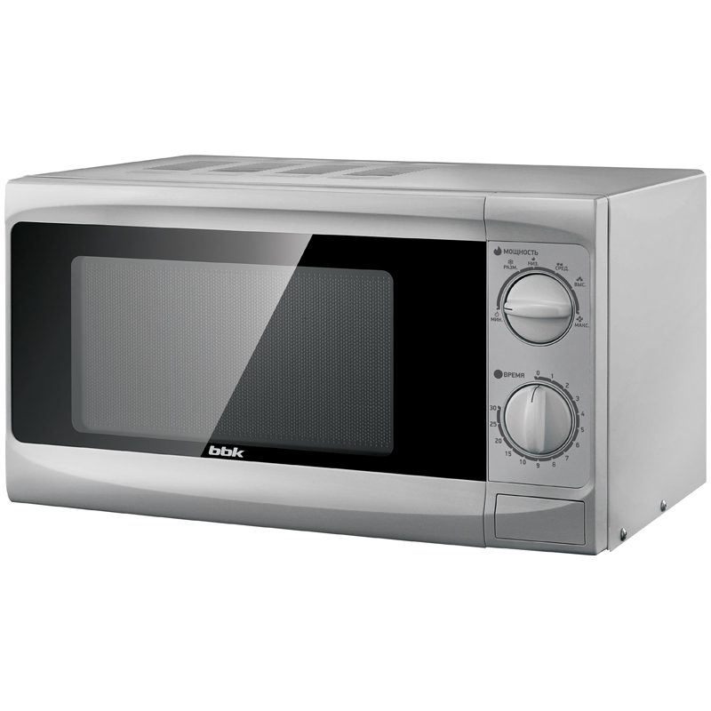 Микроволновая печь BBK 20MWS-707M/S, механика, 700Вт, 20л, серый металлик
