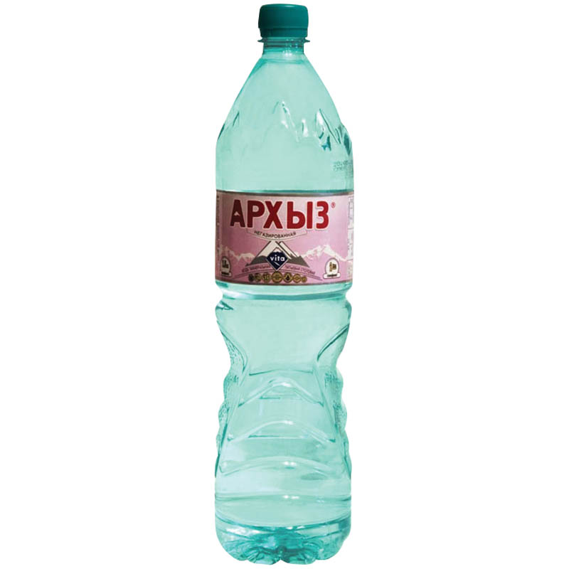 Вода минеральная негазированная Архыз, 0,5л, пластиковая бутылка, 12шт.