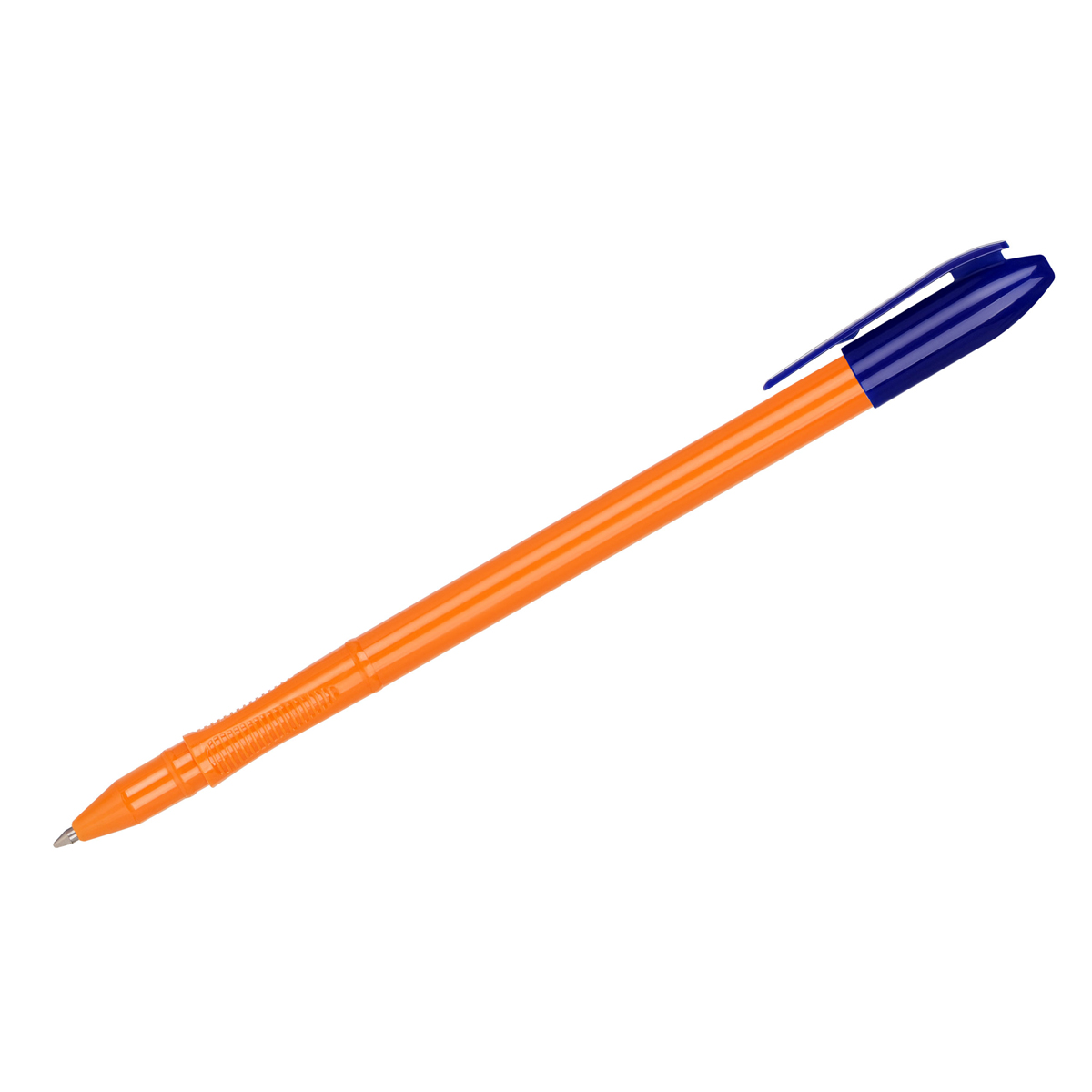 Ручка шариковая СТАММ "VeGa. Orange" синяя, 0,7мм, оранжевый корпус