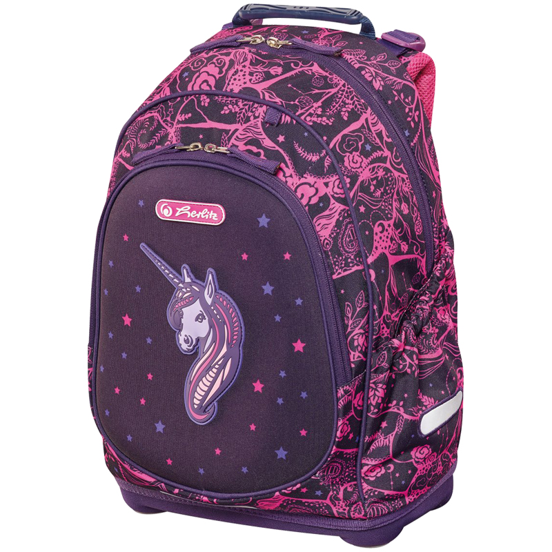 Рюкзак Herlitz Bliss Unicorn Night 43*30*18см, 1 отделение, 3 кармана, эргономичная спинка