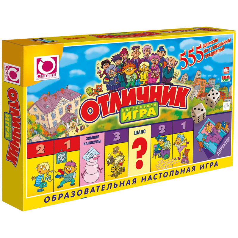Игра настольная Origami "Отличник", картонная коробка