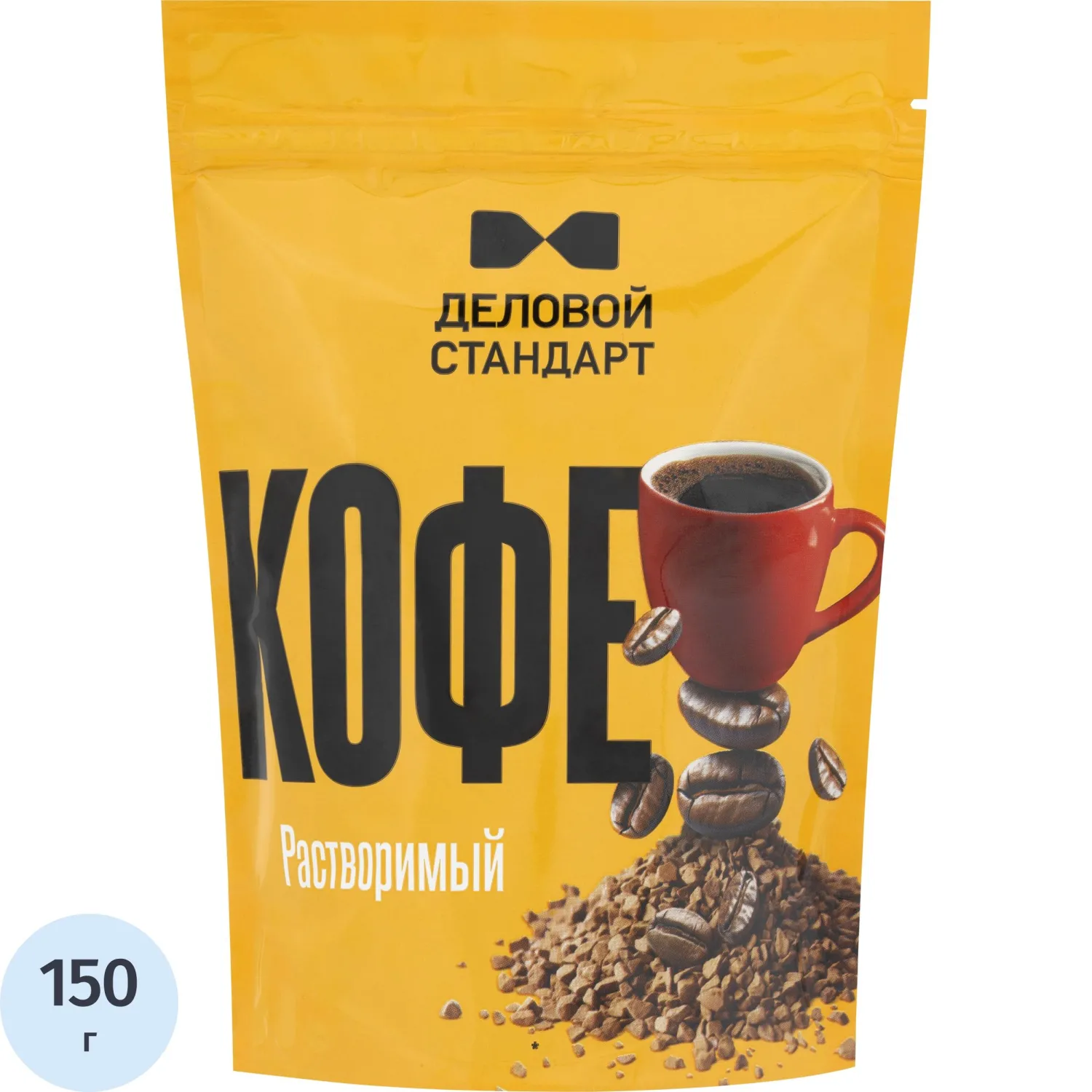 Кофе Деловой стандарт растворимый дой-пак, 150г