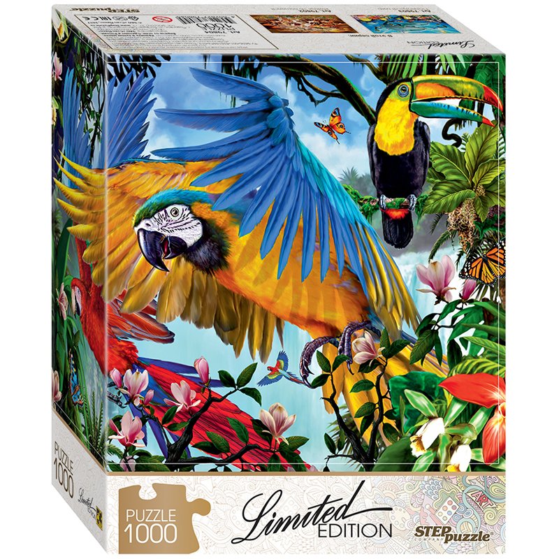 Пазл  1000 эл. Step Puzzle "Limited Edition. Попугаи"