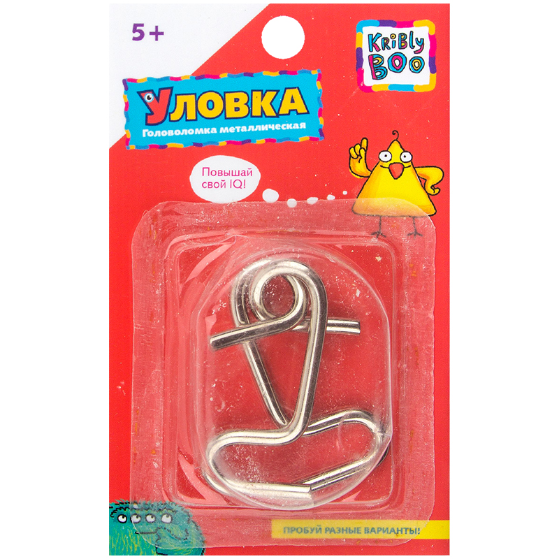 Игра-головоломка Kribly Boo "Раздели на части. Уловка", метал. детали, от 5-ти лет, блистер