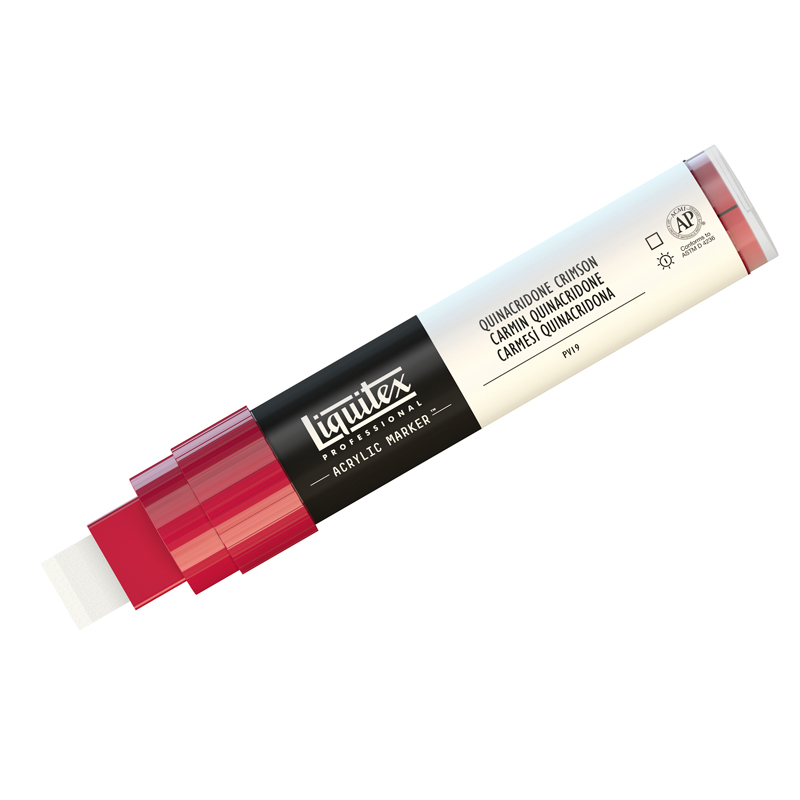Маркер акриловый Liquitex "Paint marker Wide" 15мм, квинакридон малиновый