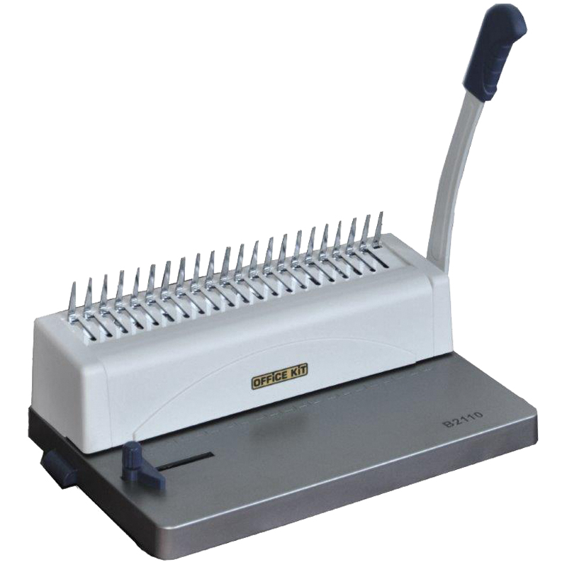 Брошюровщик Office Kit B2110 пластиковая пружина, перфорация 10л., переплет 250л.
