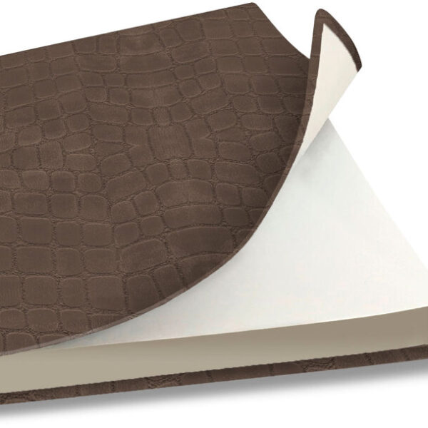 Ежедневник недатированный Lamark Croco/Кроко гибкий FLEX В6 (125х170 мм) коричневый, 256 стр., закругленные углы