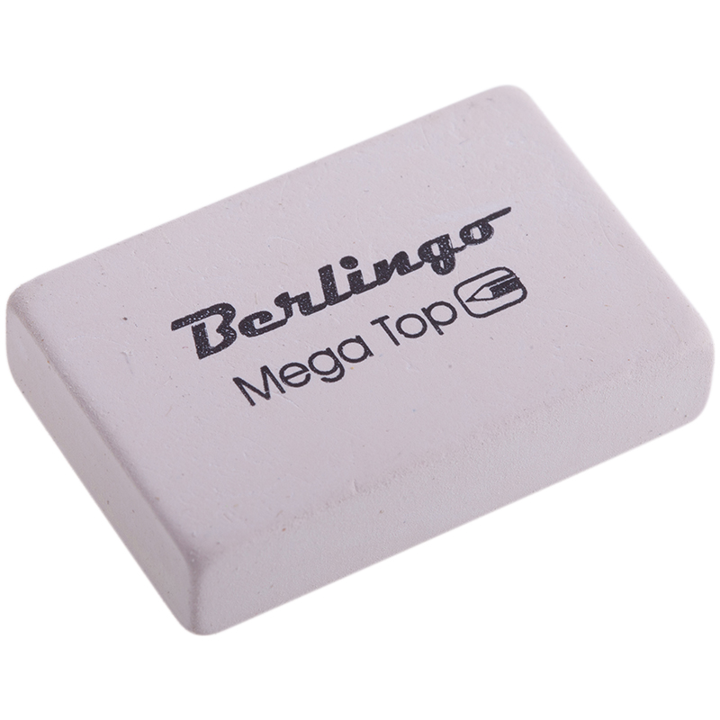 Ластик Berlingo "Mega Top", прямоугольный, натуральный каучук, 35*23*8мм