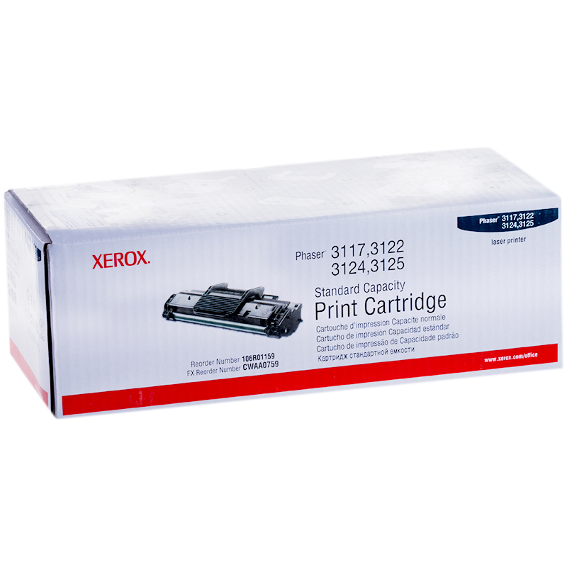 Принт-картридж ориг. Xerox 106R01159 черный для Phaser 3117/3122/3124/3125 (3000стр)