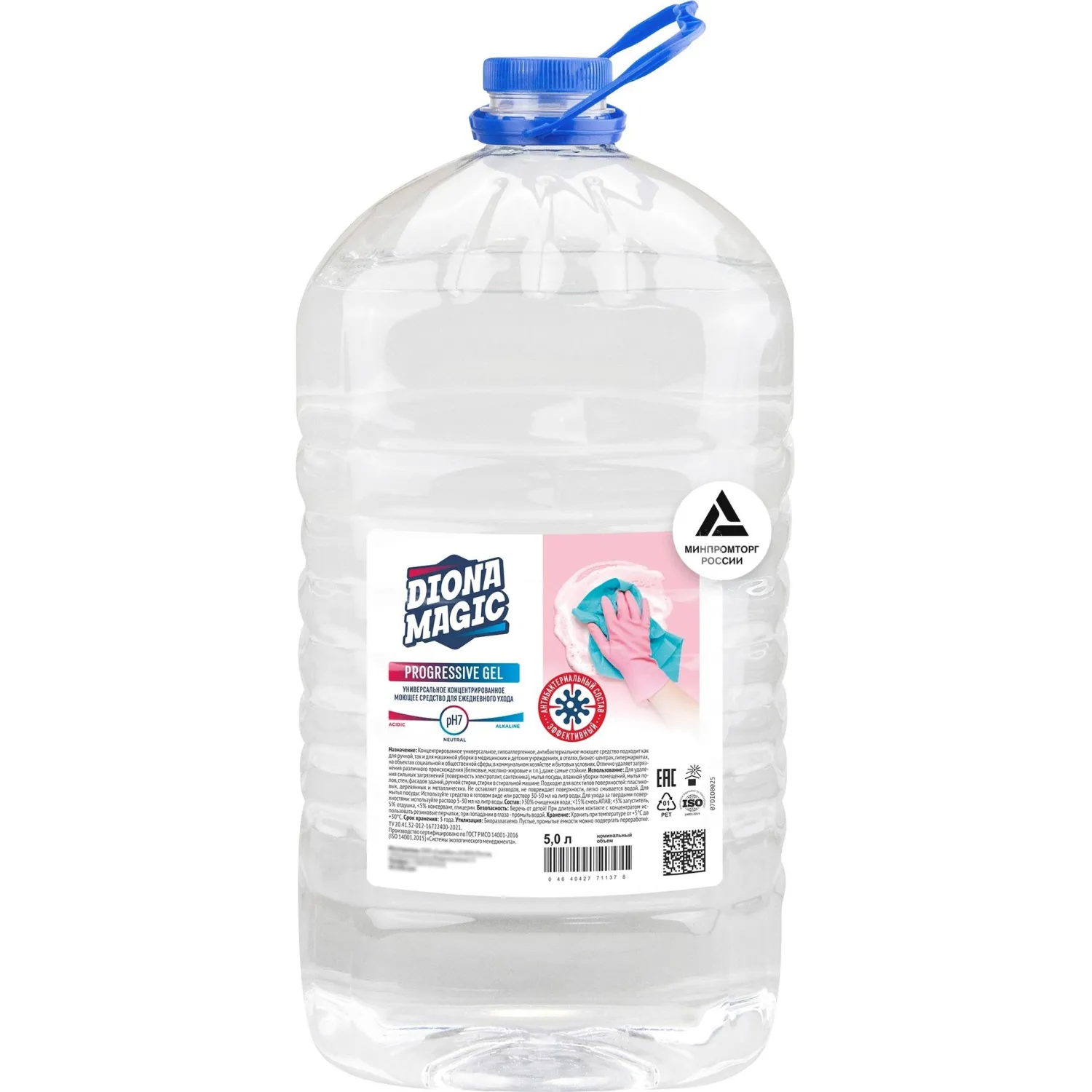 Универсальное чистящее средство DIONA PROGRESSIVE GEL 5л ПЭТ