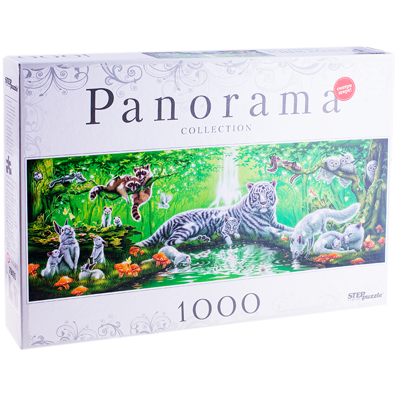Пазл 1000 эл. Step Puzzle "У водопада" , панорама, картонная коробка