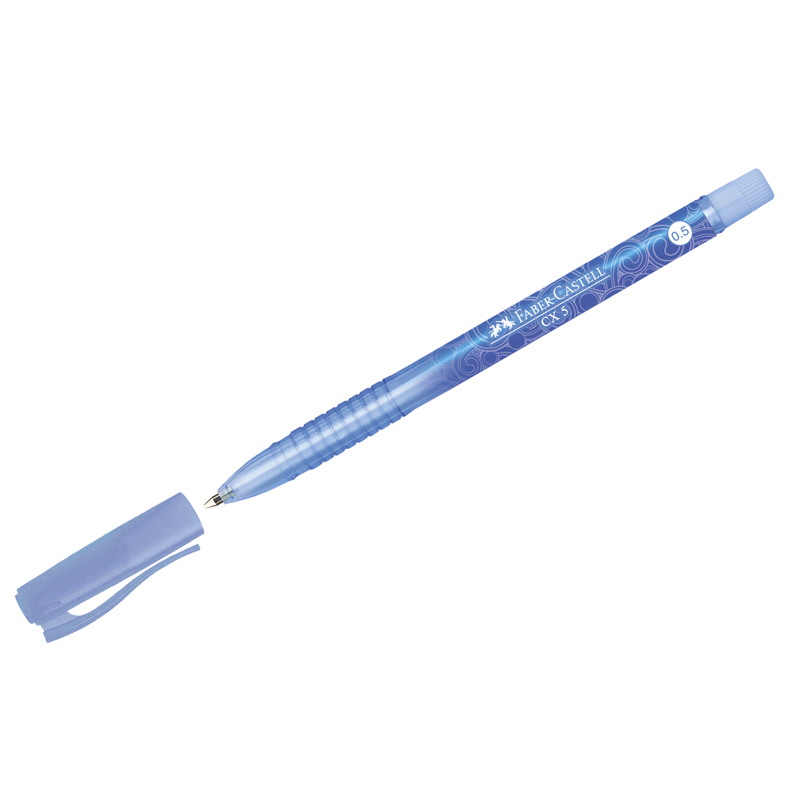 Ручка шариковая Faber-Castell "CX5", синяя, 0,5мм