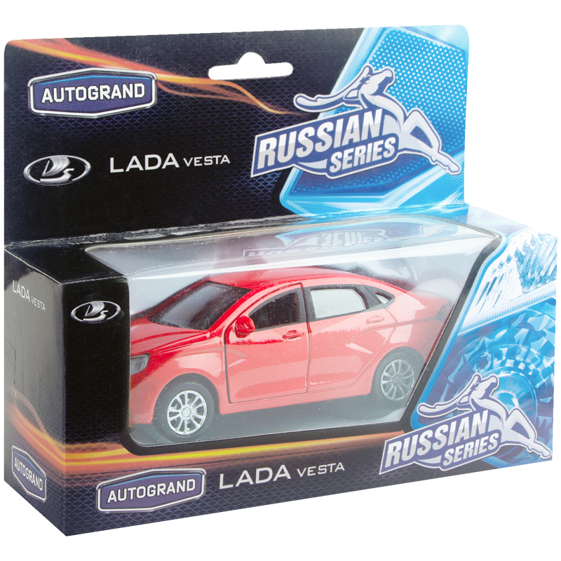 Машина игрушечная "LADA VESTA", 1:36, гражданская, картонная коробка